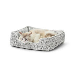 Cat Print Cuddler Bed